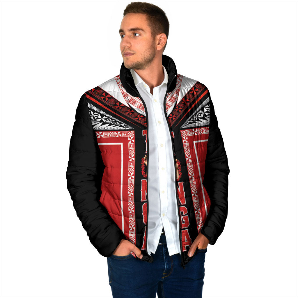Tonga Padded Jacket Tribal Pacific Ngatu Motif LT03 - Polynesian Pride