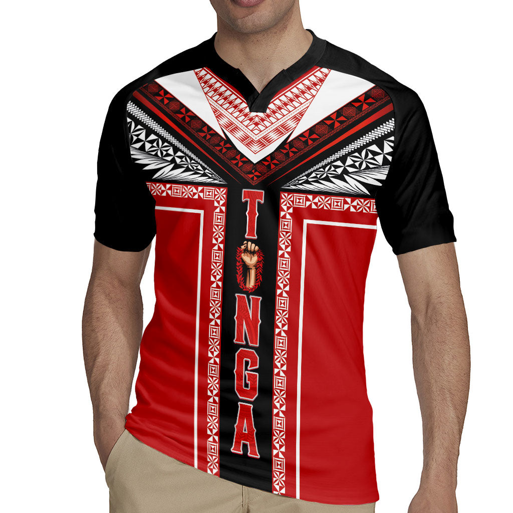 Tonga Rugby Jersey Tribal Pacific Ngatu Motif LT03 - Polynesian Pride