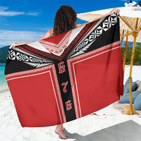 Tonga Sarong Tribal Pacific Ngatu Motif LT03 One Size 44 x 66 inches Red - Polynesian Pride