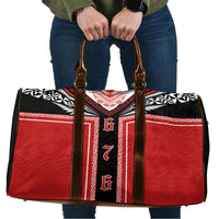 Tonga Travel Bag Tribal Pacific Ngatu Motif LT03 Red - Polynesian Pride