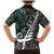 New Zealand Family Matching Mermaid Dress and Hawaiian Shirt Aotearoa Symbols With Silver Fern LT03 - Polynesian Pride