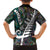 Personalized New Zealand Family Matching Tank Maxi Dress and Hawaiian Shirt Aotearoa Symbols With Silver Fern LT03 - Polynesian Pride
