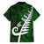 New Zealand Hawaiian Shirt Silver Fern and Maori Symbols Papua Shell Green Style LT03 - Polynesian Pride