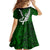 Personalized New Zealand Family Matching Tank Maxi Dress and Hawaiian Shirt Silver Fern and Maori Symbols Papua Shell Green Style LT03 - Polynesian Pride
