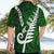 Personalized New Zealand Hawaiian Shirt Silver Fern and Maori Symbols Papua Shell Green Style LT03 - Polynesian Pride