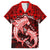 Polynesian Shark Valentine Day Hawaiian Shirt Hibiscus and Tribal Tattoo Red Style LT03 Red - Polynesian Pride