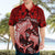 Polynesian Shark Valentine Day Hawaiian Shirt Hibiscus and Tribal Tattoo Red Style LT03 - Polynesian Pride