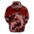 Polynesian Shark Valentine Day Hoodie Hibiscus and Tribal Tattoo Red Style LT03 - Polynesian Pride