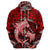 Polynesian Shark Valentine Day Hoodie Hibiscus and Tribal Tattoo Red Style LT03 - Polynesian Pride