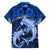 Polynesian Shark Valentine Day Hawaiian Shirt Hibiscus and Tribal Tattoo Blue Style LT03 - Polynesian Pride