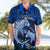 Polynesian Shark Valentine Day Hawaiian Shirt Hibiscus and Tribal Tattoo Blue Style LT03 - Polynesian Pride