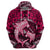 Polynesian Shark Valentine Day Hoodie Hibiscus and Tribal Tattoo Pink Style LT03 - Polynesian Pride