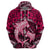 Polynesian Shark Valentine Day Hoodie Hibiscus and Tribal Tattoo Pink Style LT03 - Polynesian Pride