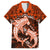 Polynesian Shark Valentine Day Hawaiian Shirt Hibiscus and Tribal Tattoo Orange Style LT03 Orange - Polynesian Pride