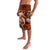 Polynesian Shark Valentine Day Lavalava Hibiscus and Tribal Tattoo Orange Style LT03 - Polynesian Pride