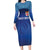 Custom Fiji Football-Towards World Cup 2026 Family Matching Long Sleeve Bodycon Dress and Hawaiian Shirt