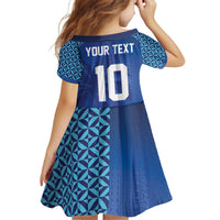 Custom Fiji Football-Towards World Cup 2026 Kid Short Sleeve Dress LT03 - Polynesian Pride