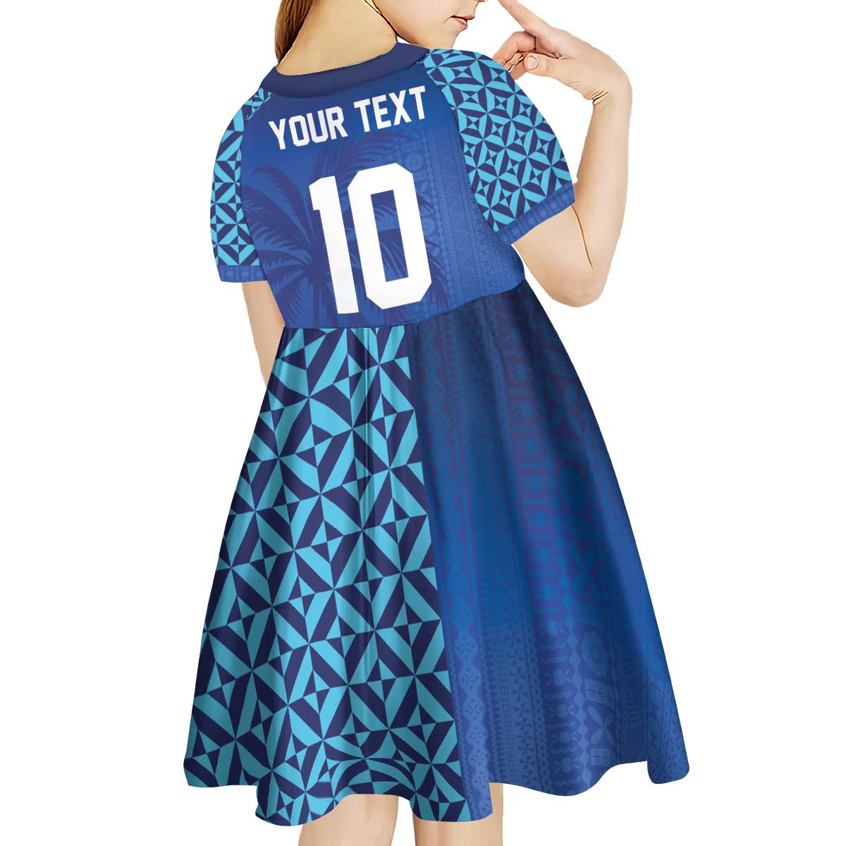 Custom Fiji Football-Towards World Cup 2026 Kid Short Sleeve Dress LT03 - Polynesian Pride