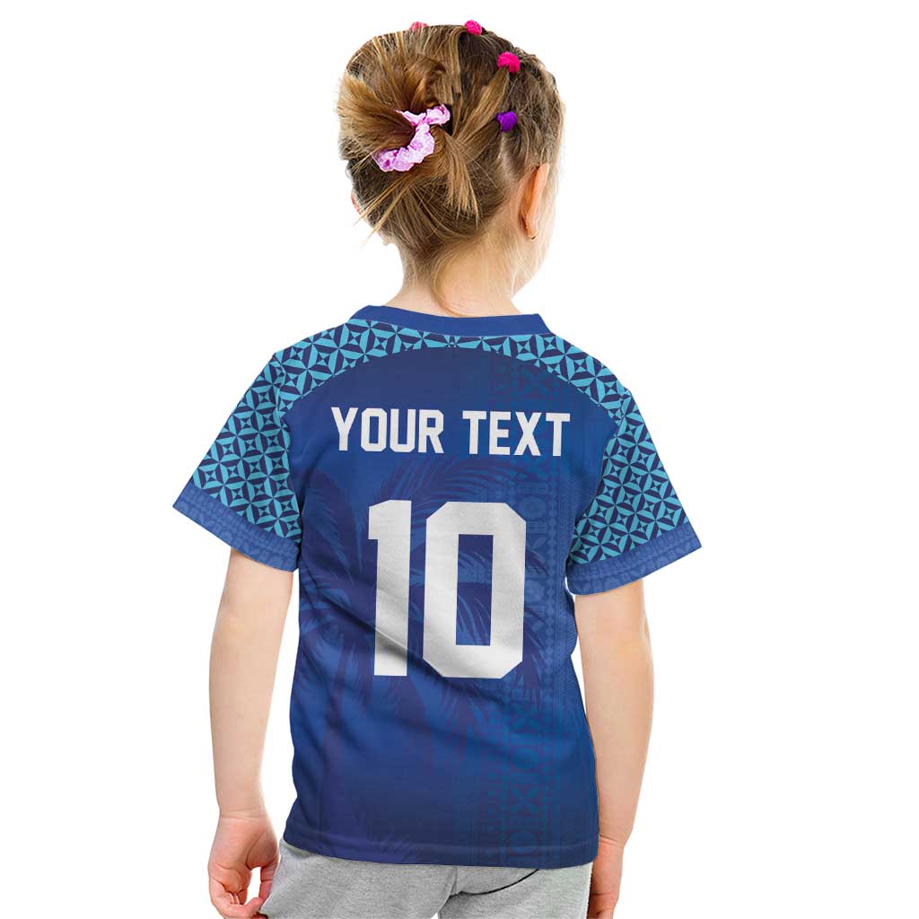 Custom Fiji Football-Towards World Cup 2026 Kid T Shirt LT03 - Polynesian Pride