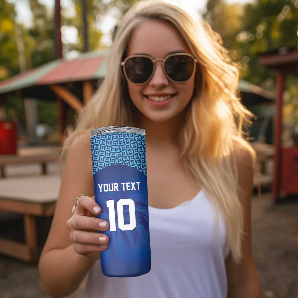 Custom Fiji Football-Towards World Cup 2026 Skinny Tumbler