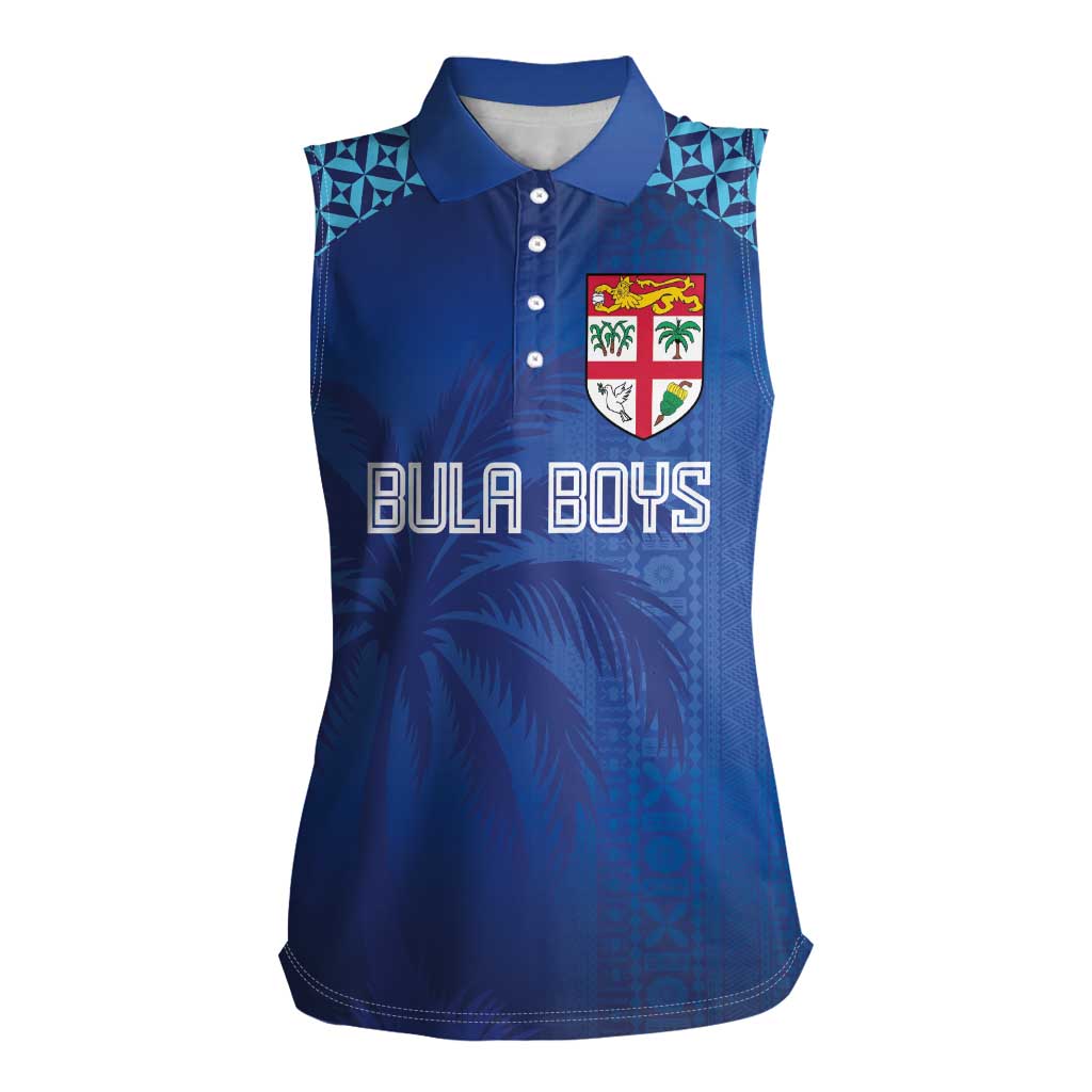 Custom Fiji Football-Towards World Cup 2026 Women Sleeveless Polo Shirt