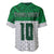 Custom Hawaii Volleyball-Kakau Motif Green Color Baseball Jersey