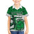 Custom Hawaii Volleyball-Kakau Motif Green Color Family Matching Long Sleeve Bodycon Dress and Hawaiian Shirt
