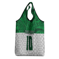 Custom Hawaii Volleyball-Kakau Motif Green Color Grocery Bag