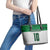 Custom Hawaii Volleyball-Kakau Motif Green Color Leather Tote Bag