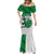 Custom Hawaii Volleyball-Kakau Motif Green Color Mermaid Dress