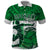 Custom Hawaii Volleyball-Kakau Motif Green Color Polo Shirt