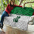 Custom Hawaii Volleyball-Kakau Motif Green Color Quilt