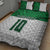 Custom Hawaii Volleyball-Kakau Motif Green Color Quilt Bed Set