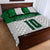 Custom Hawaii Volleyball-Kakau Motif Green Color Quilt Bed Set