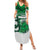 Custom Hawaii Volleyball-Kakau Motif Green Color Summer Maxi Dress