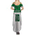 Custom Hawaii Volleyball-Kakau Motif Green Color Summer Maxi Dress