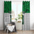 Custom Hawaii Volleyball-Kakau Motif Green Color Window Curtain