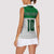 Custom Hawaii Volleyball-Kakau Motif Green Color Women Sleeveless Polo Shirt