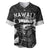 Custom Hawaii Volleyball-Kakau Motif Grayscale Color Baseball Jersey