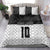 Custom Hawaii Volleyball-Kakau Motif Grayscale Color Bedding Set