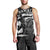 Custom Hawaii Volleyball-Kakau Motif Grayscale Color Men Tank Top