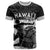 Custom Hawaii Volleyball-Kakau Motif Grayscale Color T Shirt