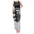 Custom Hawaii Volleyball-Kakau Motif Grayscale Color Tank Maxi Dress