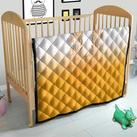 Philippines Barong Style Quilt with Polynesian Art and Leaf Motif Yellow Color