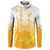 Philippines National Costume Style Button Sweatshirt Barong Tagalog and Eagle Feather Yellow Color