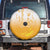 Philippines National Costume Style Spare Tire Cover Barong Tagalog and Eagle Feather Yellow Color
