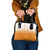 Philippines National Costume Style Shoulder Handbag Barong Tagalog and Eagle Feather Orange Color