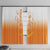 Philippines National Costume Style Window Curtain Barong Tagalog and Eagle Feather Orange Color