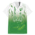 Philippines National Costume Style Hawaiian Shirt Barong Tagalog and Eagle Feather Green Color