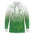 Philippines National Costume Style Long Sleeve Polo Shirt Barong Tagalog and Eagle Feather Green Color
